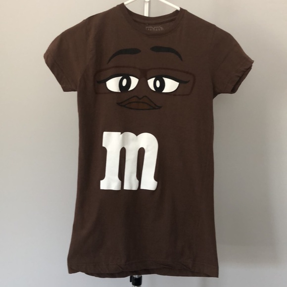 Mars M & M World Candy Brown T Shirt Sz S - Picture 1 of 7
